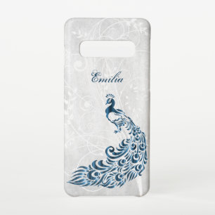Coque Samsung Galaxy S10 Blue Peacock Personnalisé Samsung Galaxy Coque