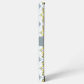 Coque Samsung Galaxy Blue Tile French Country Lemon Name Monogram (Côté gauche)