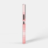Coque Samsung Galaxy Blush Pink Mod Retro Stried Motif Nom personnalisé (Côté droit)