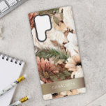 Coque Samsung Galaxy Boho Floral Earth Tones<br><div class="desc">Laissez-vous séduire par le chic boho avec cette étonnante mallette téléphonique, qui présente un motif floral dans les tons de terre qui puise son inspiration dans les merveilles du monde naturel. Conçu pour compléter votre appareil Samsung Galaxy, ce coque est une véritable oeuvre d'art, apportant la sérénité de l'extérieur droit...</div>