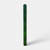 Coque Samsung Galaxy Boho Floral Vert Monogram Or Nom en Or (Côté gauche)