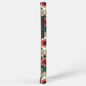 Coque Samsung Galaxy Boho Flower Magic - dans les tons vert et rose (Côté droit)