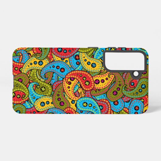 Coque Samsung Galaxy Boho Paisley (Verso Horizontal)
