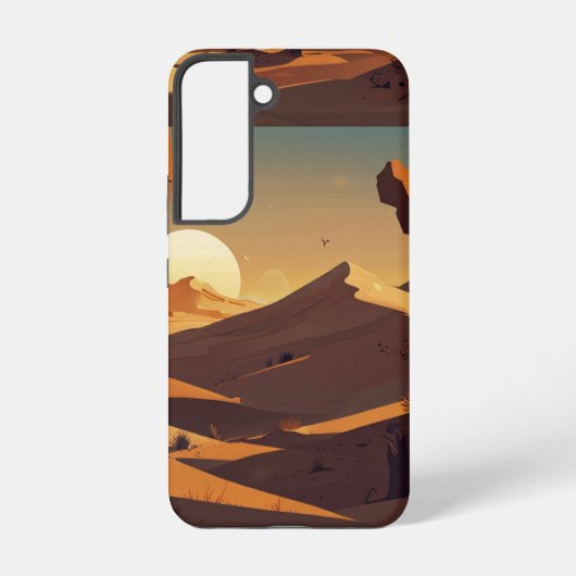 Coque Samsung Galaxy Boîtes téléphoniques Sunrise Over Sand Dunes (Verso)