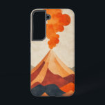 Coque Samsung Galaxy Boîtier de téléphone d'énergie<br><div class="desc">Un volcan vibrant éclate de vie et de couleur,  symbolisant l'énergie brute et la transformation,  audacieux,  puissant et artistique.</div>