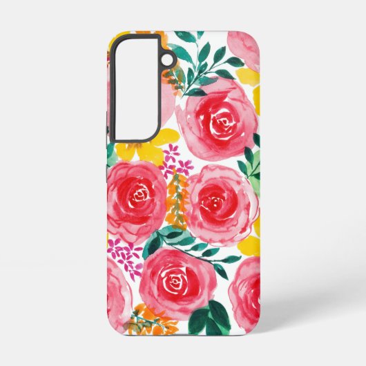 Coque Samsung Galaxy Boîtier de téléphone floral (Verso)