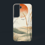 Coque Samsung Galaxy Boîtier de téléphone Pastel Mountain Morning<br><div class="desc">Des pastels douces et des formes de montagne défraîchies accueillent un soleil levant dans cette douce et élégante scène montagneuse matinale.</div>