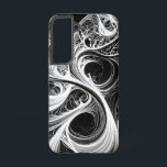 Coque Samsung Galaxy Boîtier de téléphone réseau mental Abstrait<br><div class="desc">Enveloppez votre téléphone dans un art complexe avec ce boîtier téléphonique Mind Network Abstrait. Doté de formes organiques tourbillonnantes en noir et blanc, ce design évoque la profondeur d'un esprit complexe ou d'une structure de réseau futuriste. Les lignes détaillées créent un sentiment de mouvement dynamique et d'énergie, transformant votre appareil...</div>