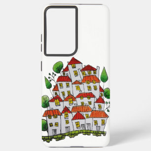 Coque Samsung Galaxy Boîtier de téléphone S21 Ultra (Doodle - dessiné à