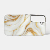 Coque Samsung Galaxy Boîtier Samsung Galaxy S22 en marbre blanc classiq (Verso Horizontal)