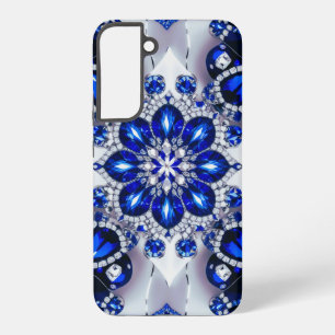 Coque Samsung Galaxy Boîtier Samsung Galaxy S22 Plus Couleurs Bleu Blan
