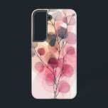 Coque Samsung Galaxy Boîtier téléphonique Abstrait Blush Berries<br><div class="desc">Un bouquet de baies abstraites peintes dans une palette rêveuse de violets et de roses apporte un charme frais et artistique à votre appareil.</div>
