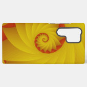 Coque Samsung Galaxy Boîtier téléphonique abstrait de la spirale jaune (Verso Horizontal)