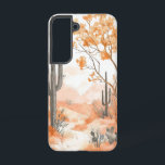 Coque Samsung Galaxy Boîtier téléphonique Blush Desert Bloom<br><div class="desc">Un décor de désert doux et fleuri aux teintes orange et rose pâle rend le charme tranquille de la nature.</div>