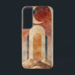 Coque Samsung Galaxy Boîtier téléphonique de passerelle céleste<br><div class="desc">Un arc céleste sous une lune rouge vous invitation à traverser dans l'inconnu,  parfait pour les rêveurs et les stargazers.</div>