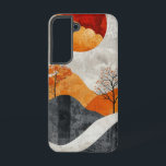 Coque Samsung Galaxy Boîtier téléphonique de Sunset Terrain divisé<br><div class="desc">Deux terrains divisés par un coucher de soleil audacieux créent une composition saisissante de couleur et de contraste pour les amateurs de nature moderne.</div>