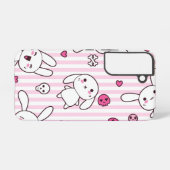 Coque Samsung Galaxy Boîtier téléphonique Kawaii Bunny Goth - Cute Rose (Verso Horizontal)