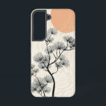 Coque Samsung Galaxy Boîtier téléphonique Lunaire de l'arbre de la fleu<br><div class="desc">Un arbre doux s'étire vers une lune brillante dans une composition équilibrée qui mêle beauté naturelle à une atmosphère céleste.</div>