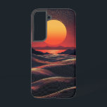 Coque Samsung Galaxy Boîtier téléphonique Lunaire Dunes<br><div class="desc">Une lune éclatante éclaire les dunes de sable surréalistes,  mêlant des images oniriques à la tranquillité nocturne.</div>