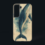 Coque Samsung Galaxy Boîtier téléphonique Ocean Majesty Whale<br><div class="desc">Une baleine majestueuse saute dans un paysage de rêve aquarelle,  mêlant force et grâce dans un design serein d'inspiration océanique.</div>