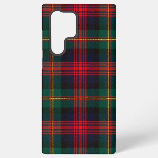 Coque Samsung Galaxy Boîtier téléphonique rouge, vert et bleu Tartan (Verso)