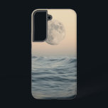 Coque Samsung Galaxy Boîtier téléphonique Tide Lune<br><div class="desc">Ce design apaisant dispose d'une mer calme sous le regard doux d'une pleine lune,  idéal pour les amateurs de nuits paisibles.</div>