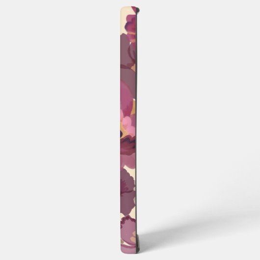 Coque Samsung Galaxy Boîtier téléphonique violet fleuri (Côté gauche)