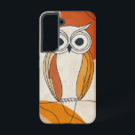 Coque Samsung Galaxy Boîtier téléphonique Wise Gaze Owl<br><div class="desc">Avec des yeux larges et curieux et des tons chauds,  ce design abstrait de choux ajoute une énergie ludique mais sage à votre téléphone.</div>