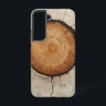 Coque Samsung Galaxy Boîtier téléphonique Woodcore Circle<br><div class="desc">Une coupe circulaire d'arbres crée un design naturel et délimité,  parfait pour les amoureux de la nature et de l'esthétique rustique.</div>