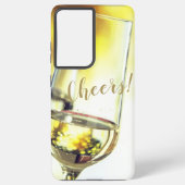 Coque Samsung Galaxy Bokeh Golden Bokeh Blanc Verre (Verso)