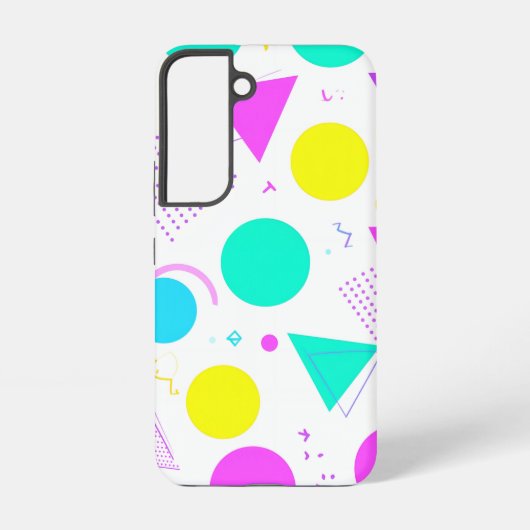 Coque Samsung Galaxy Bold Neon Memphis Geometric 80s Design (Verso)