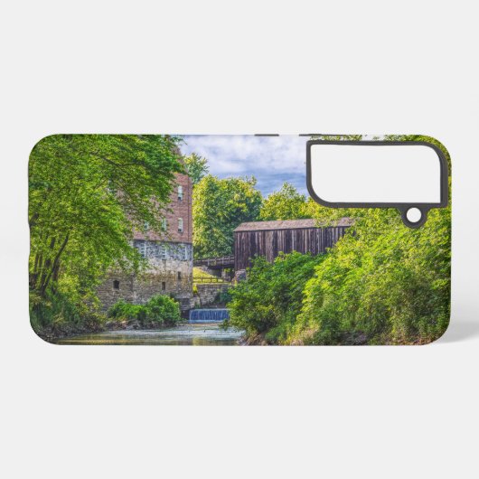 Coque Samsung Galaxy Bollinger Mill Et Burfordville Couvert Bridge (Verso Horizontal)