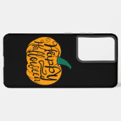 Coque Samsung Galaxy Bonne lettre Halloween sur citrouille sculpté (Côté gauche)