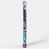 Coque Samsung Galaxy Boucles de fleurs roses sur un arbre (Côté droit)