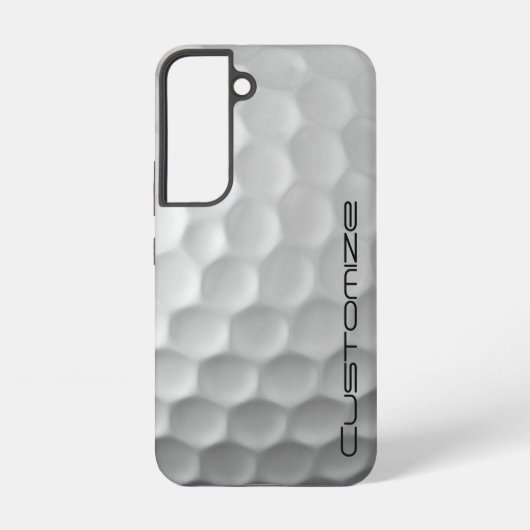 Coque Samsung Galaxy Boule de golf avec texte personnalisé (Verso)