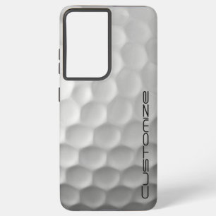 Coque Samsung Galaxy Boule de golf avec texte personnalisé