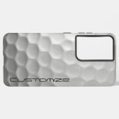 Coque Samsung Galaxy Boule de golf avec texte personnalisé (Côté gauche)