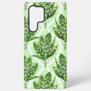 Coque Samsung Galaxy Bouquet de fleurs de muguet sur fond vert