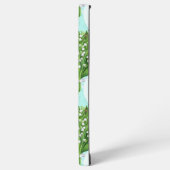 Coque Samsung Galaxy Bouquet de lis de la vallée fleurs sur le bleu (Côté gauche)