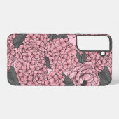 Coque Samsung Galaxy Bouquet floral en rose (Verso Horizontal)