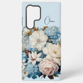Coque Samsung Galaxy Bouquet Vintage floral chic personnalisé (Verso)