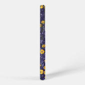 Coque Samsung Galaxy Boutons jaunes et violets (Côté droit)