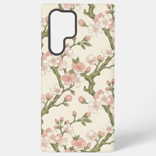 Coque Samsung Galaxy Branche de fleurs de cerisier rougissantes   Fleur
