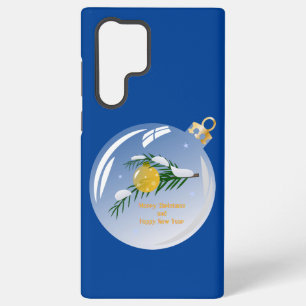 Coque Samsung Galaxy Branche de Noël décorée en bauble