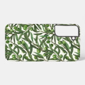 Coque Samsung Galaxy Branches d'olive sur blanc (Back Horizontal)