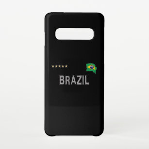 Coque Samsung Galaxy S10 Brésil Fan Football Fan Chemise Coeur
