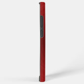 Coque Samsung Galaxy Brillant métal rouge texture acier inoxydable look (Côté droit)