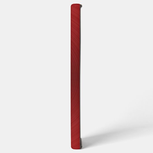 Coque Samsung Galaxy Brillant métal rouge texture acier inoxydable look (Côté gauche)