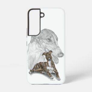 Coque Samsung Galaxy Brindle Greyhound Chig Art
