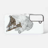 Coque Samsung Galaxy Brindle Greyhound Chig Art (Verso Horizontal)